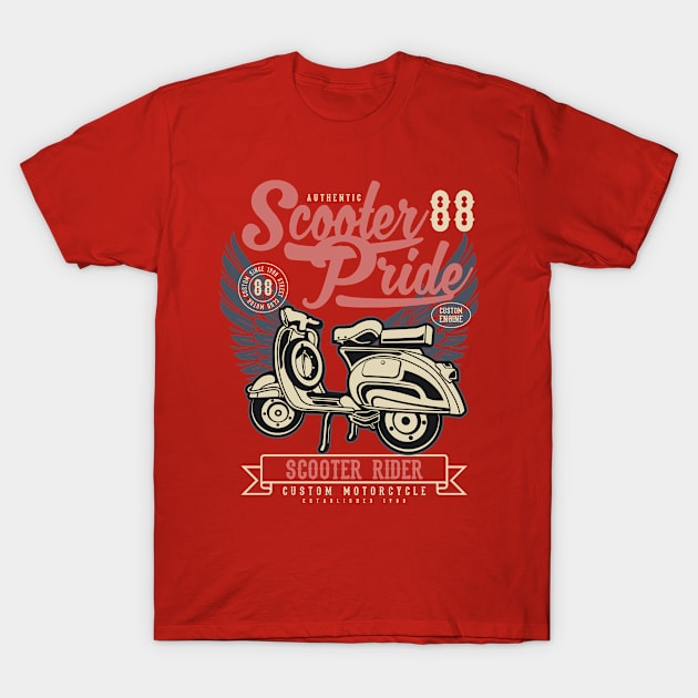 Scooter Pride T-Shirt by PaunLiviu